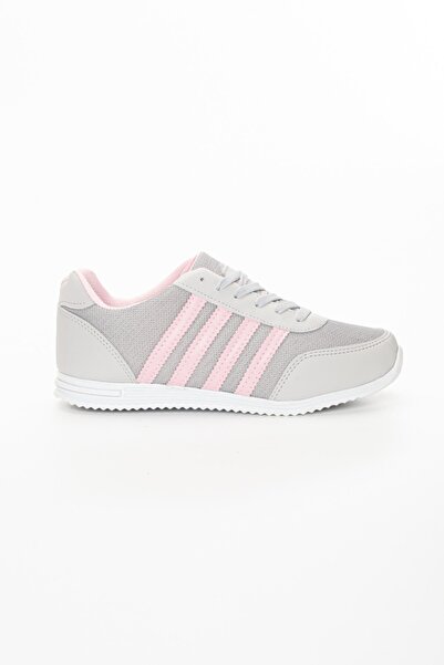 BOUIS Unisex Buz Pembe Bağcıklı Rahat Yumuşak Taban Şık Tasarım Sneaker Günlük Yürüyüş Spor Ayakkabı