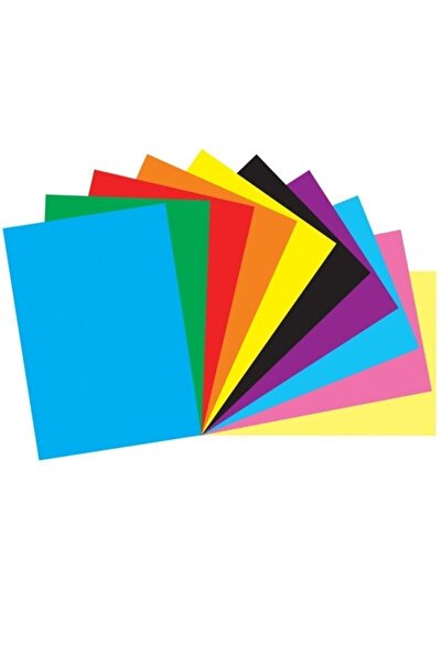 KESKİN COLOR Puti Renkli A4 Elişi Kağıdı 100'lük Poşet Karışık Renk Paket