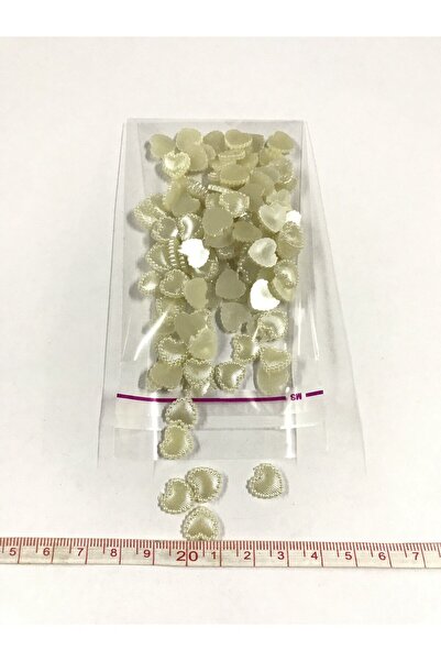 aladepo كريم خرز للزينة 10 ملم - قلب نصف لؤلؤة 20 جرام (الإمالة 130 قطعة)