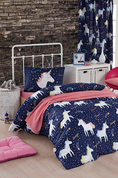 Eponj Home Kolay Ütülenir Nevresim Takımı Tek Kişilik MagicUnicorn Laci