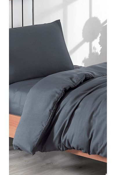 Eponj Home Paint Fitted Sheet Set Single D. Paint Smoked