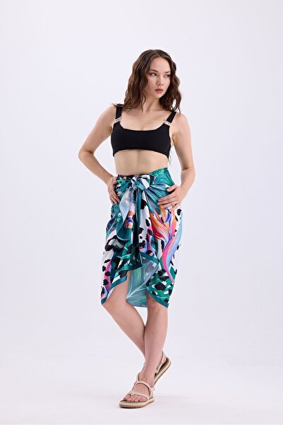 Paragon Shiny Soft Fabric - Hijab Pareo, Long Inner No-Show Beach Clothing (150CM * 95CM)