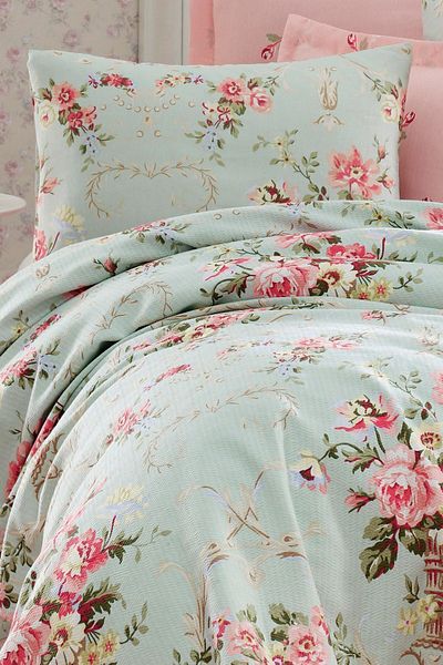 Eponj Home Single Alanur Mint - Pique Set Printed