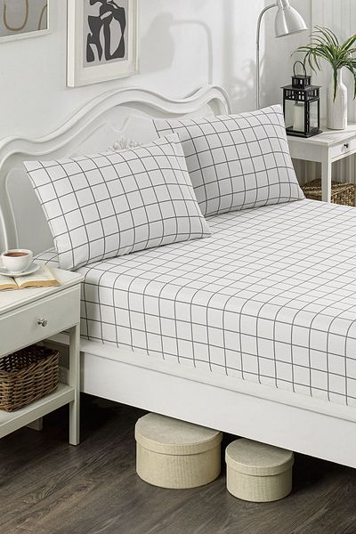 Eponj Home Double Gray Artus Sheet Set - Pes Elastic