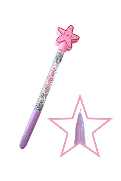 Cem Dolphın Deniz Yıldızı Başlıklı Jel Kalem Pembe
