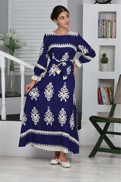 Pantulux Casual μακρύ φόρεμα για εφηβικά κορίτσια - Βαμβακερό ύφασμα βισκόζης