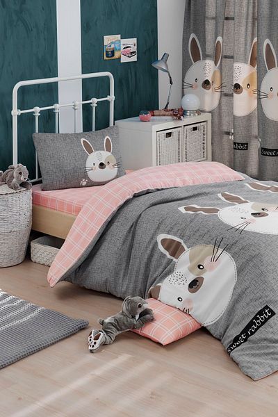 Eponj Home Σετ Πάπλωμα Easy Iron Single Rabbit A
