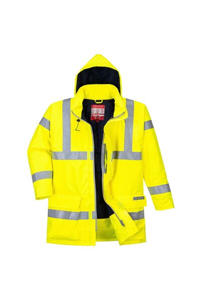 PORTWEST Bizflame Yağmur Hi-vis Nefes Alabilir Antistatik Fr Ceket - S778