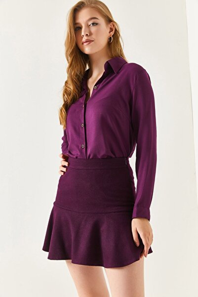 armonika Fustă evazată pentru femei cu braț scurt-22y001201