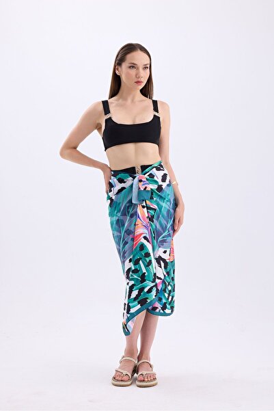 Paragon Shiny Soft Fabric - Hijab Pareo, Long Inner No-Show Beach Clothing (150CM * 95CM)