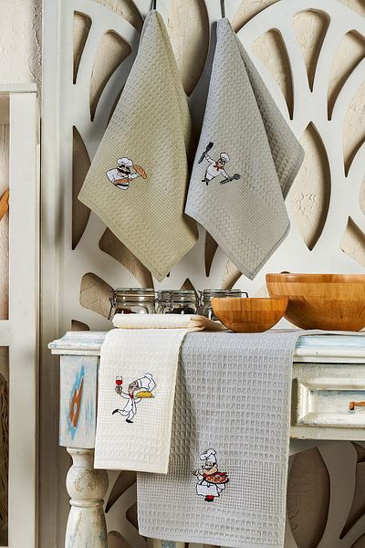 Eponj Home Σετ 40x60 Διάφανες Κεντημένες Χαρτοπετσέτες Τσαγιού 6 τεμαχίων