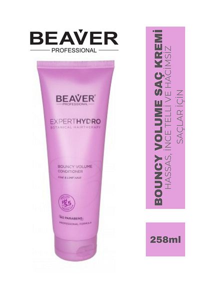 Beaver Beaver Bouncy Volume Conditioner 258ml |   Volume Plant Extract Protein Supported Care for Fine Hair