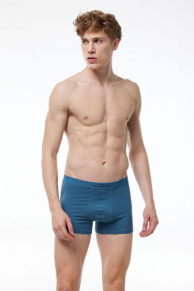 Malabadi Ανδρικό μπόξερ Blue Elastane Cotton - 075