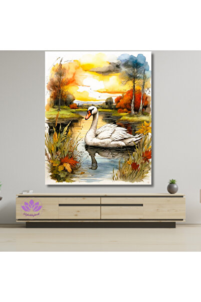 LİLYHOBBYLAND Sayılarla Boyama Renkli Baskılı Hobi Seti (Çerçeveli-Büyük Boy)...