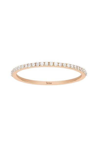 Sirius Pırlanta Pırlanta İnce Yarım Tur Yüzük