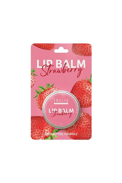 Thalia Strawberry Flavored Lip Balm with Intensive Moisturizing Effect 12gr