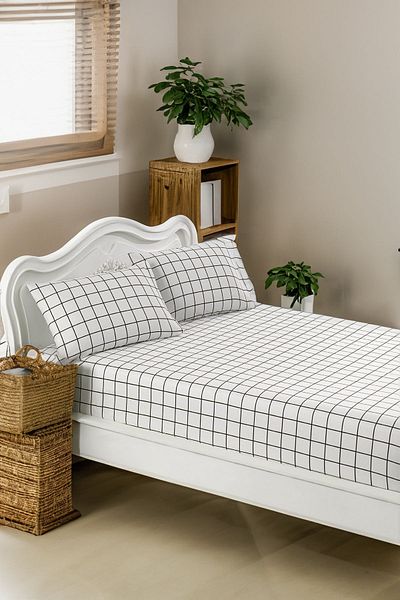 Eponj Home Double Black Artus - Pes Elastic Sheet Set