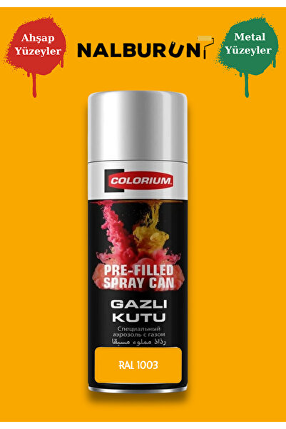 Colorium K7 Ral Renkleri 400 Ml Özel Doldurulmuş Selülozik Parlak Sprey Boya ...