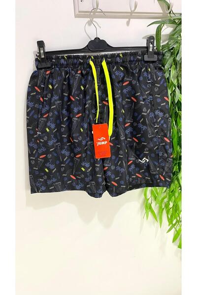 Jump 5861-L Holiday Palmiye Surf Tahtası Desenli Şort Mayo (1 BEDEN BÜYÜK ALI...