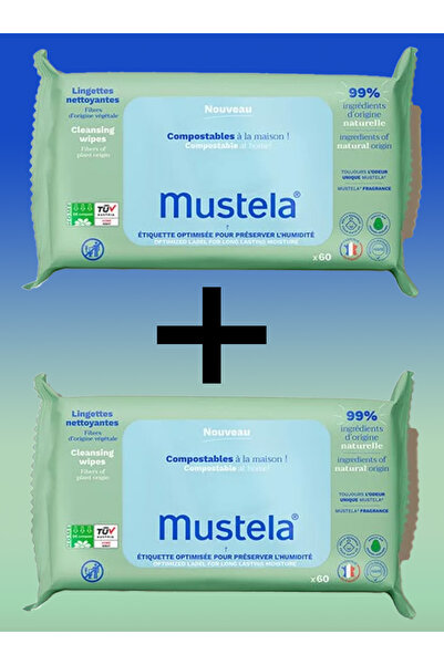 Mustela Compostable Cleansing Wipes - Kompostlanabilir Temizleme Mendili - 60...