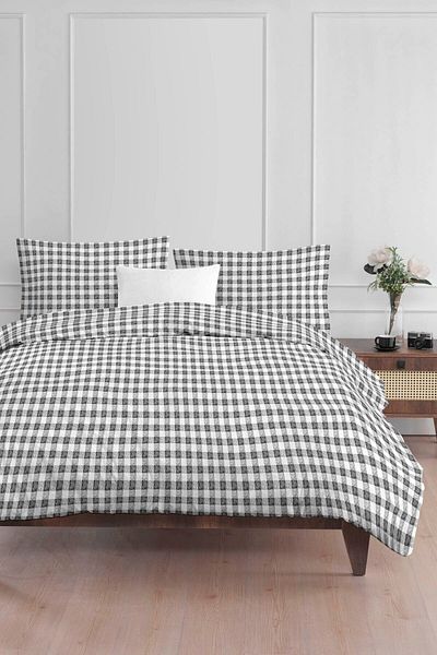 Eponj Home Black İlove Combination - Față de pernă 2 piese 50x70 cm