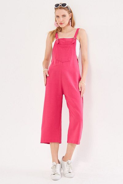 armonika Dark Fuchsia Women's Gardener Jumpsuit - ARM-20K001117