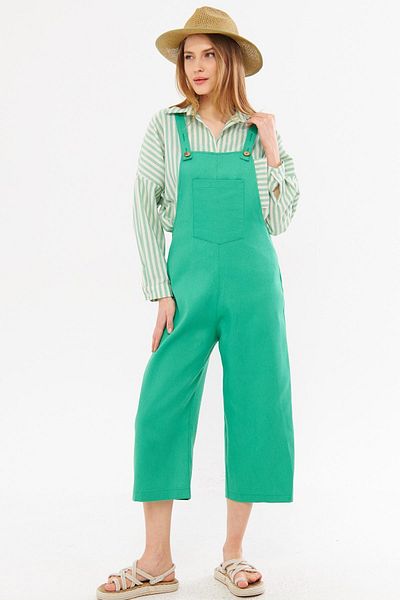 armonika Green Women's Gardener Jumpsuit - ARM-20K001117