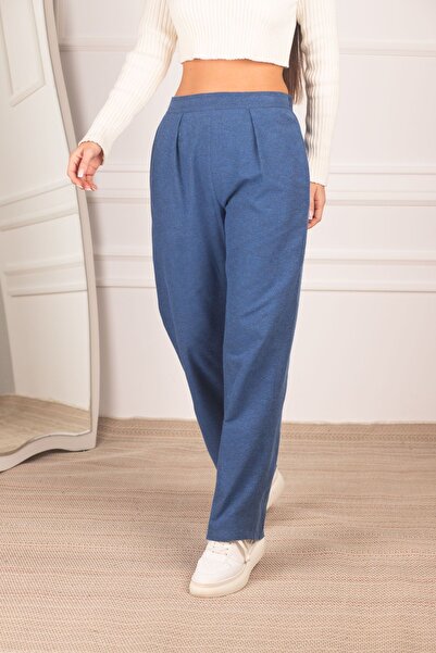 armonika Ženske tamnoplave Sa deznom široke pantalone ARM-17Y00047