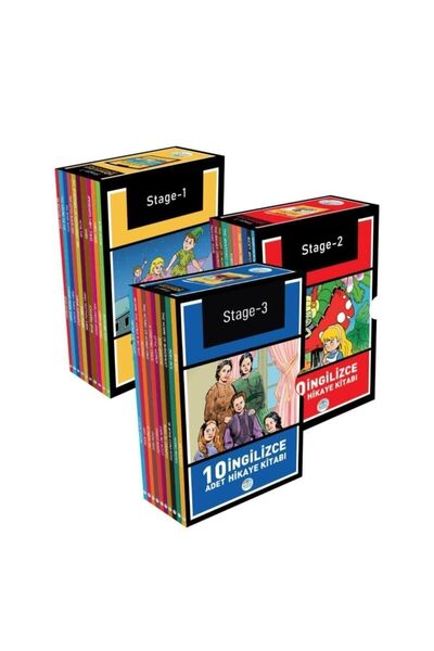 Mavi Çatı Yayınları Ingilizce Hikaye Seti 30 Kitap (stage 1-2-3) Maviçatı Yay...