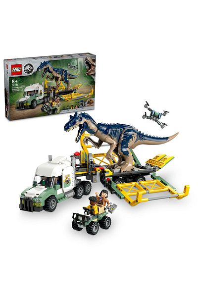 LEGO ®   Jurassic World Dinosaur Missions: Allosaurus Transport Truck 76966 - 8+ Toy Set (588 Pr