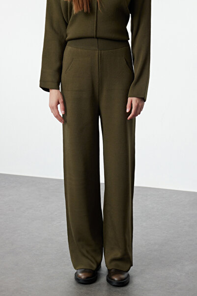 Trendyol Modest Khaki Knitwear Sweater and Trousers Set - TCTAW25US00048