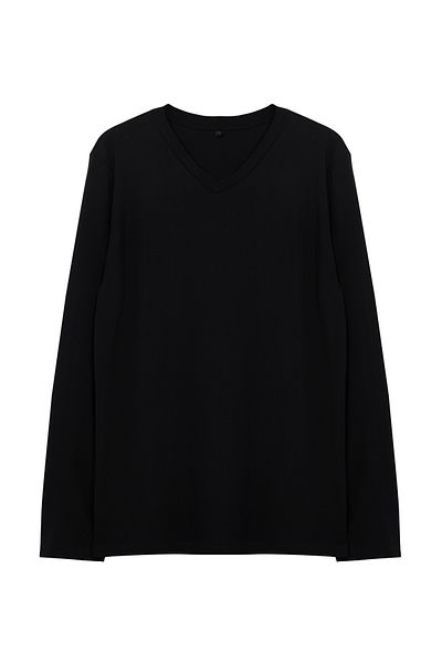 Trendyol Collection Βαμβακερό μπλουζάκι με λαιμόκοψη σε μαύρο λεπτή εφαρμογή - TMNAW25TS00006