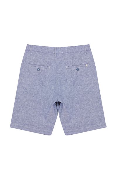 Trendyol Collection Μπλε λινό, κανονικό σορτς και βερμούδες - TMNSS24SR00078