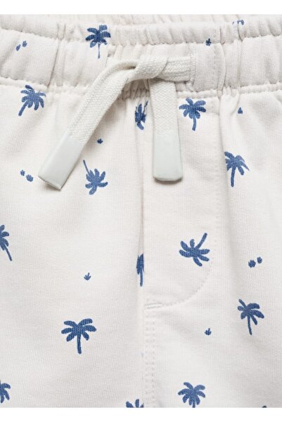MANGO Baby Palmiye baskılı bermuda şort