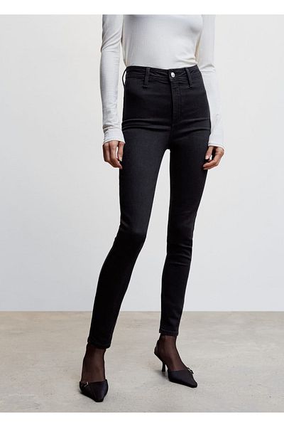 MANGO Woman High Waist Cotton Jegging