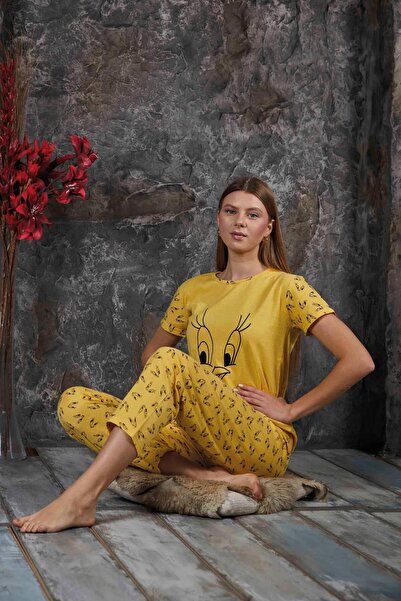 CALİA Summer Short Sleeve Cotton Women's Pajamas Set - NEW PRODUCT