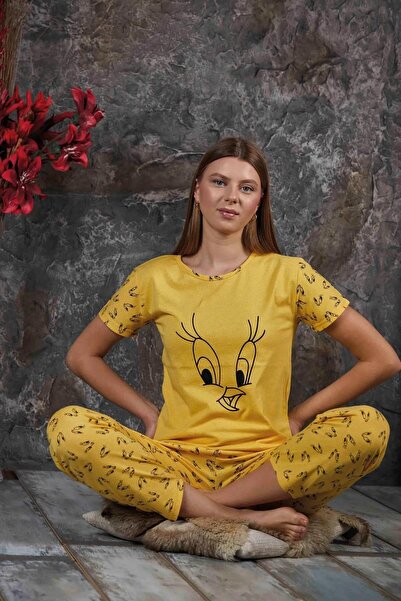 CALİA Summer Short Sleeve Cotton Women's Pajamas Set - NEW PRODUCT