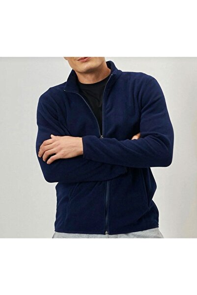 İşte Tişörtüm Unisex Lacivert Cepli Polar Mont