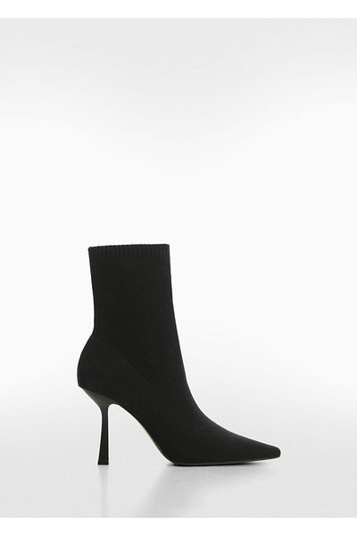 MANGO Woman Buty skarpetkowe na obcasie
