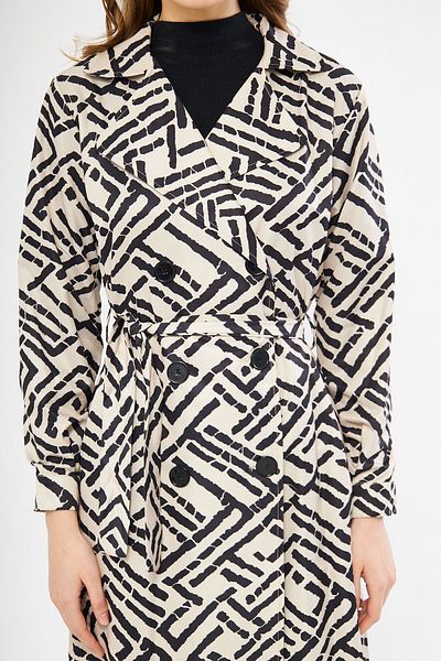 comstar Unlined Pocketed Buttoned Belted Summer Trench