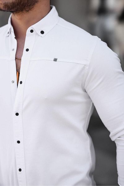 comstar Slim Fit Straight Snap τζιν πουκάμισο