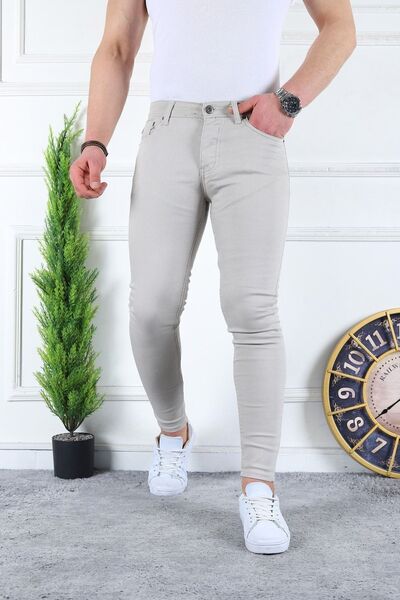 comstar Erkek Jeans Slim Fit Esnek Denim Taş Kot Pantolon