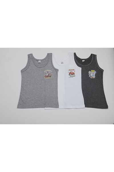 Öztaş Underwear Boy's Single Jersey Athlete Set 3 Pieces