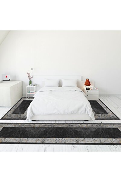 EY HOME Digital Printed Non-Slip Base Washable Marble Pattern Runner Kitchen ...