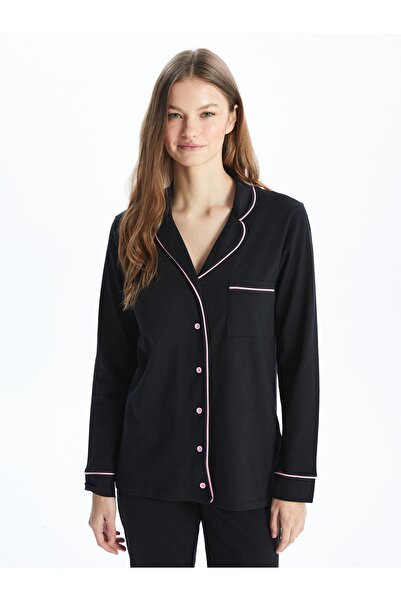 LC Waikiki Shirt Collar Long Sleeve Women's Pajamas Set
