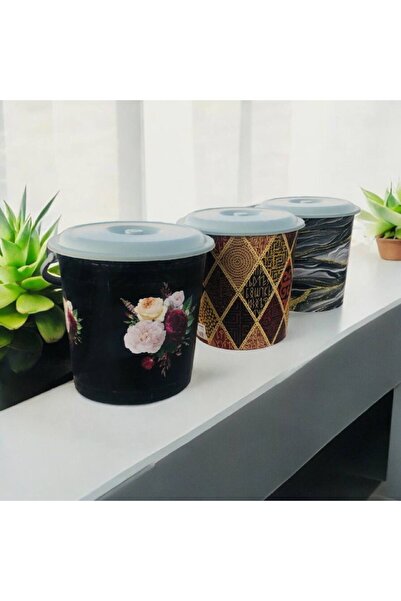 Metler 20 Lt Desenli Kapaklı Banyo Kovası Curun, Çok Kullanışlı Desenli Kapak...