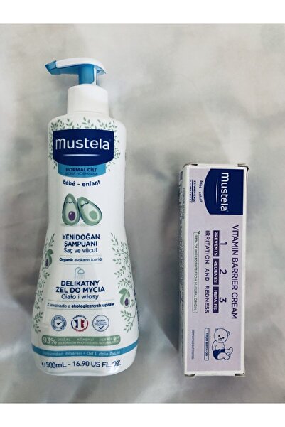 Mustela Yenıdoğan Şampuan 500ml+ Pişik Kremı 50ml Bır Arada