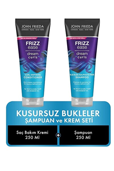 John Frieda Kusursuz Bukleler Saç Bakım Kremi ve Şampuanı 250 ml