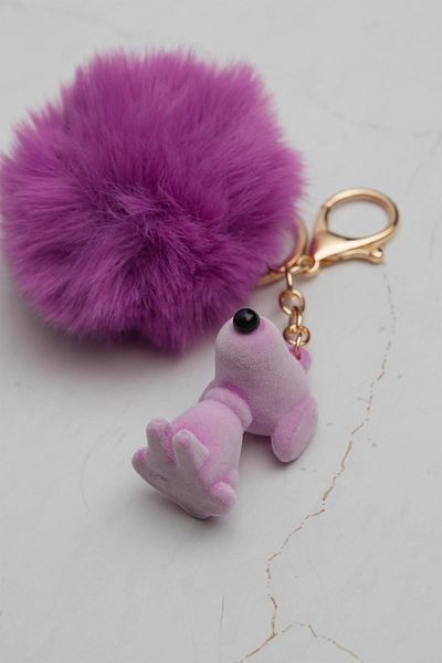 Modex Purple Plush Snopy Keychain