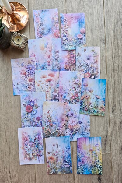 Mona Craftist مجموعة من 15 قطعة من ورق القصاصات ذات الطابع الغابات المائية ذا...